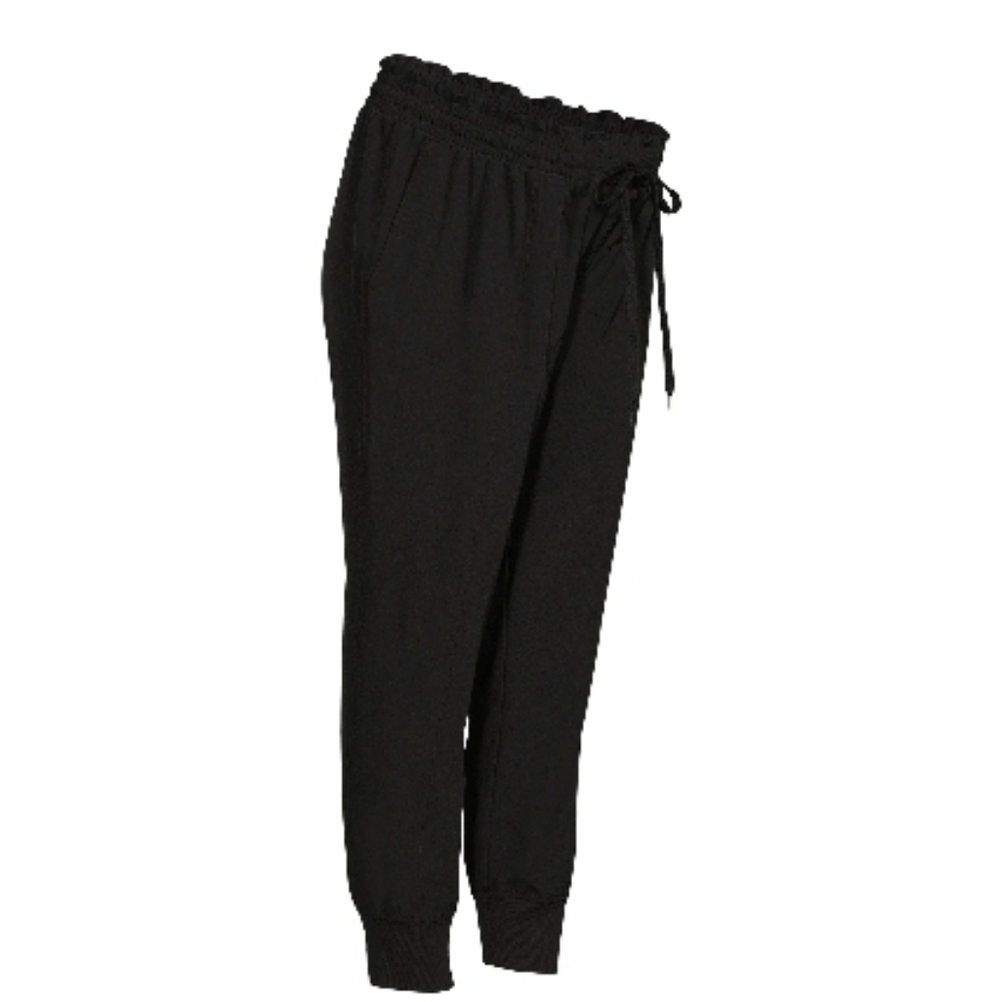 Time And Tru Maternity Black Elevated Joggers Sz L